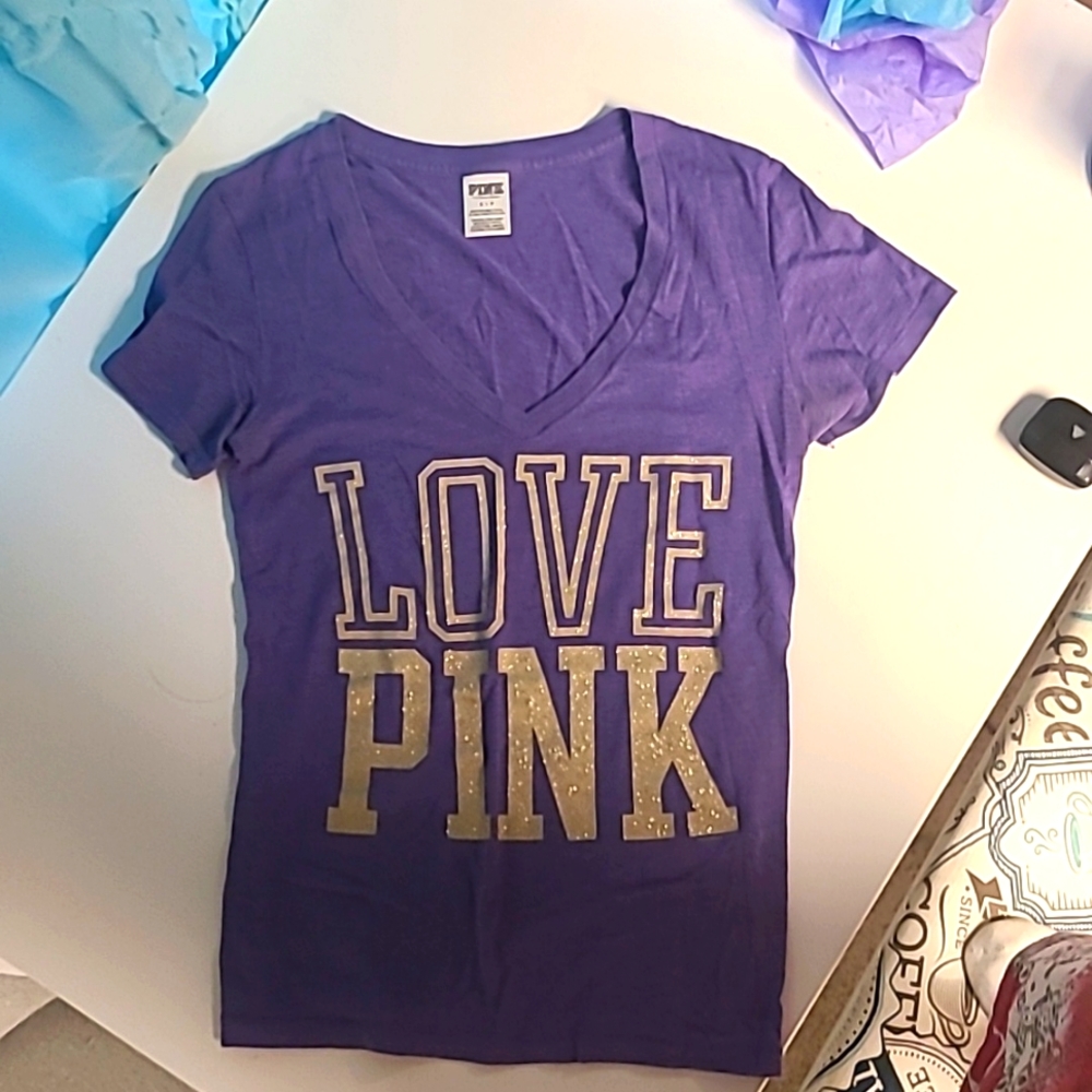 Victoria's Secret Pink bling t shirt size sp